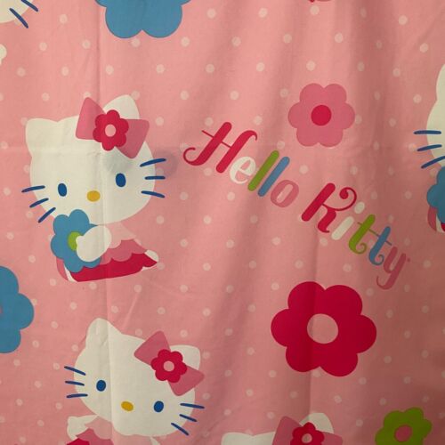 Hello Kitty Vorhang Panel Sanrio 2014 64" x 39" Rosa Blumen Kawaii Schlafzimmer Dekor - Bild 2 von 8