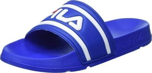 Fila slippers best sale blue