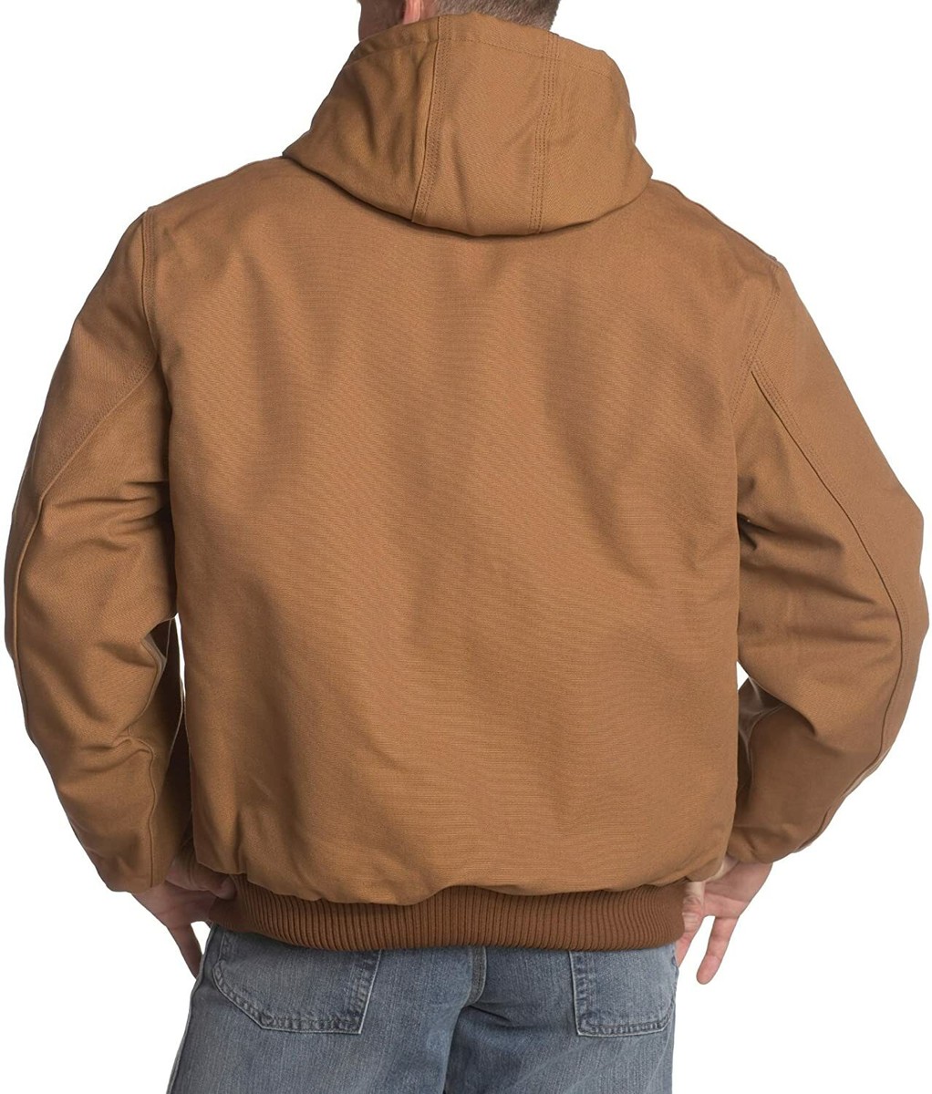 Carhartt Men's Quilted Flannel Lined Duck Active Jacket | eBay