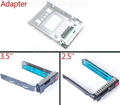 3.5'' 2.5'' SAS SATA HDD Tray Caddy Adapter 651314 651687 654540 For HP G8 Gen8 G9