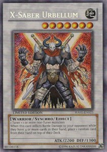 X-Saber Urbellum - HA01-EN025 - Secret Rare - Limited x3 - Lightly Played