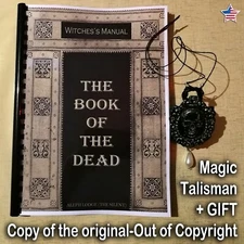 Antique Book Occult Black Magic Esoteric Witch Witchcraft Manual Dead Manuscript