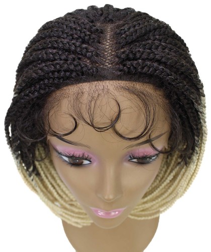 LUXLUXE Tiara gerade 12 Zoll lang 4X4 handgebundene Spitze geflochtene Perücke, BLB-0140 - Bild 114 von 128