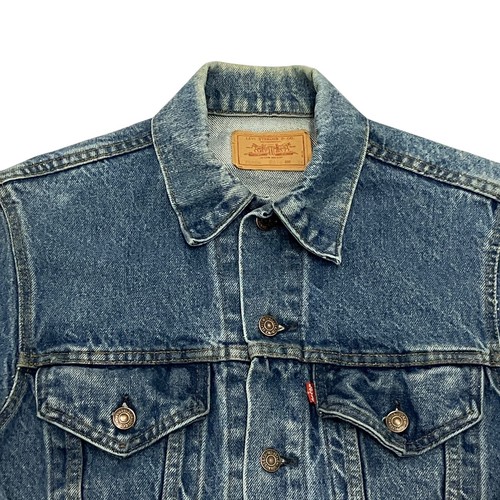 Vintage Levi's Denim Trucker Jacket 70506-0216 Blue Size 36 Made in USA Red Tab - Picture 2 of 13