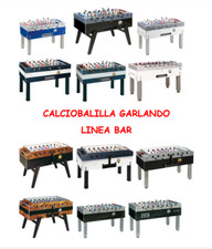 Calciobalilla Garlando con gettoniera vari modelli professionale linea bar