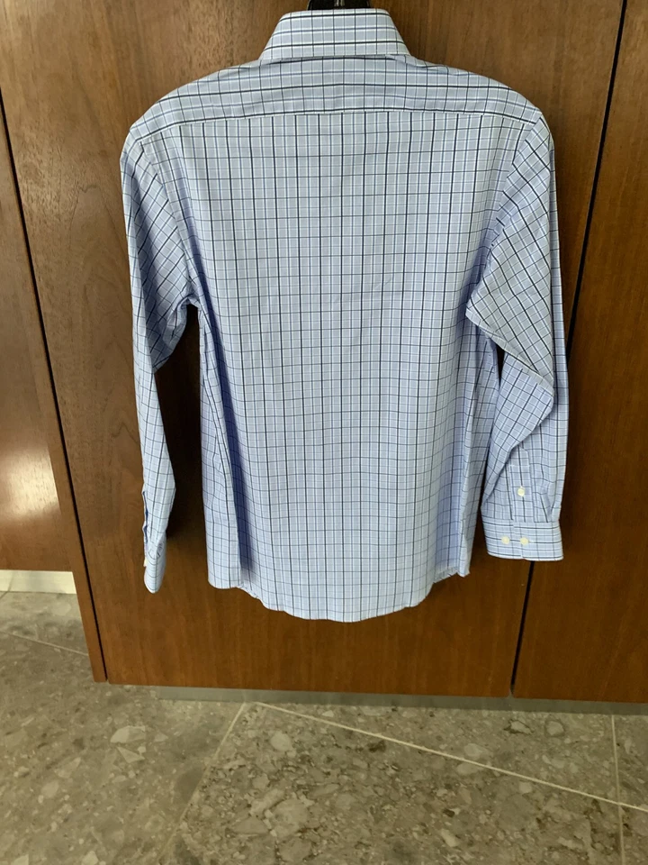 Camisa Michael Kors Niños Abotonada Manga Larga Informal/Vestido Azul, Blanca Talla:14 EE. UU. Foto 2 de 4