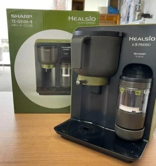 Sharp HEALSIO TE-GS10A-B Green Tea Presso Black Used Japan