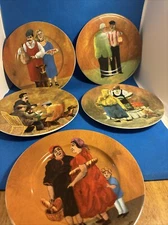 Guy Buffet TUSCAN STOREFRONTS 8” Luncheon Plates Set Of 5
