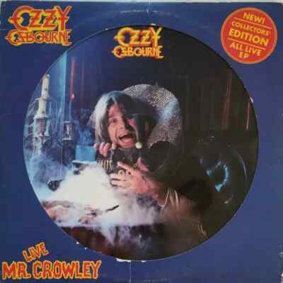 Ozzy Osbourne Live Mr. Crowley EP Vinyl Single 12inch NEAR
