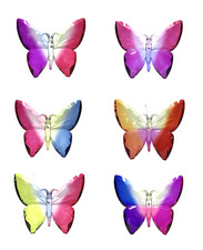 Ganz Crystal Expressions Acrylic Butterfly Suncatcher / Ornament - 5-1/2"