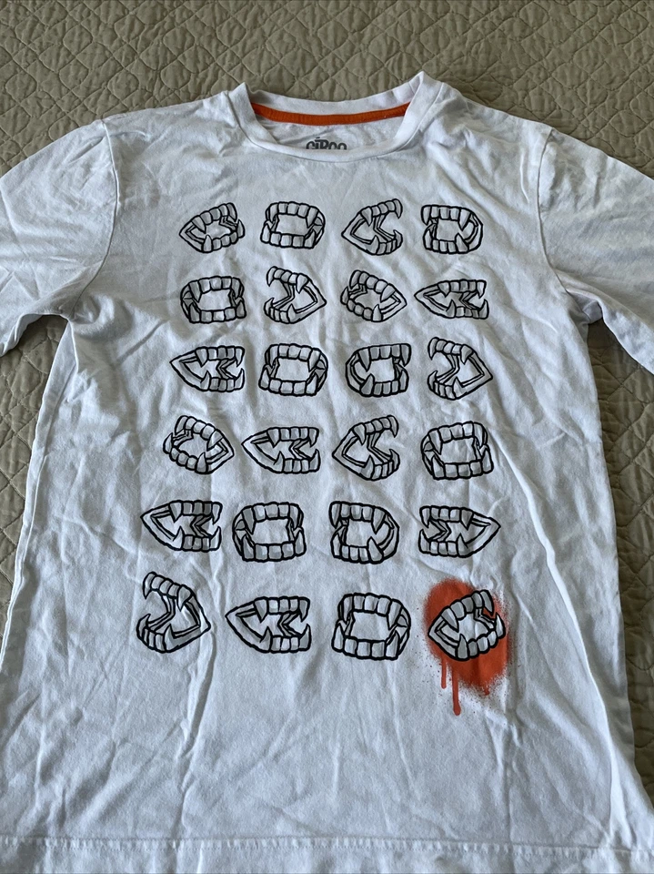 Camiseta Corcoran Youth tamanho L gráfica branca manga curta - SKU 221884 A - Imagem 3 de 4