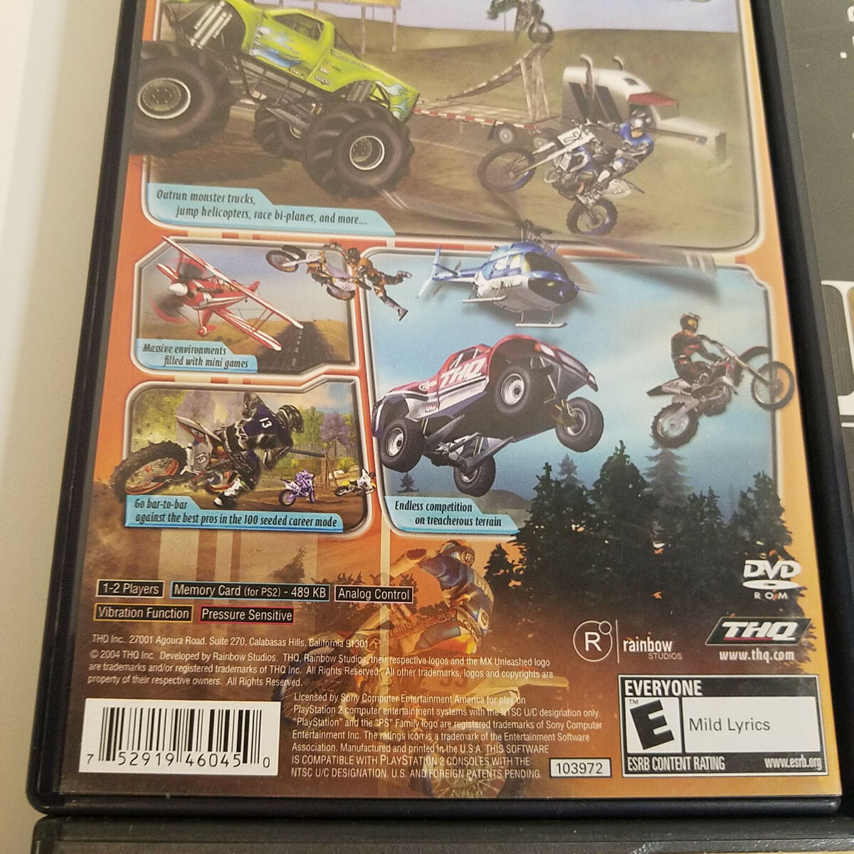 4 PS2 Video Games, Motocross Mania 3 MX Unleashed MX Superfly McGrath  Supercross 