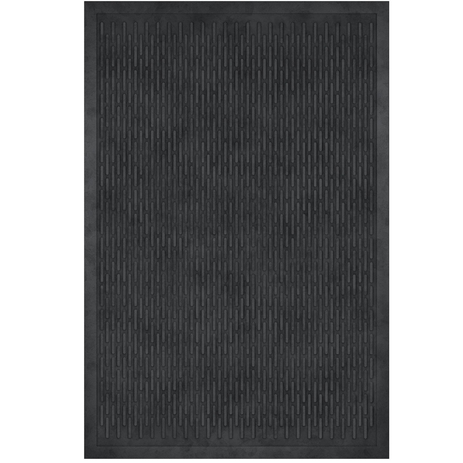 Indoor Outdoor Ribbed Waterproof Rubber Mat for Multi-Purpose Use