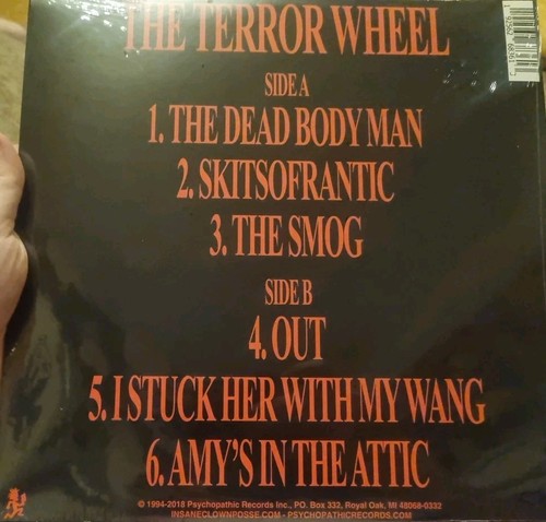 Insane Clown Posse ICP - The Terror Wheel Vinyl Record Limited Sealed - Foto 2 di 2