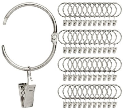 Clips de cortina de metal inoxidables para ventanas, clips decorativos cortinas
