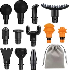 Massage Gun Attachments for Hypervolt Go, 12PCS Replaceable Massager Heads