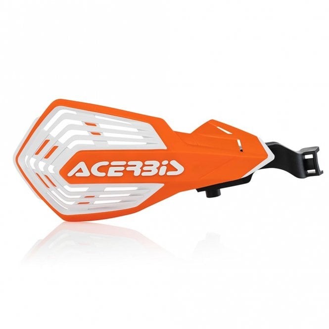 Acerbis K-Future Handguards - Reservoir Mount - KTM SX/SXF/EXC (Orange/White)