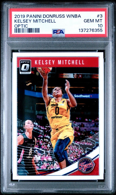 PSA 10 Kelsey Mitchell 2019 Panini Donruss Wnba Optic #3 Rookie,QTY