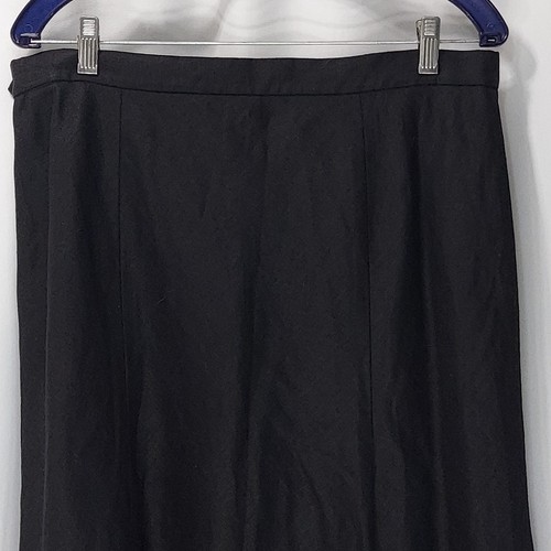 Falda Chaps Lino Negra Talla 12 Panel Acampanada Bruja Cremallera Lateral - Imagen 8 de 12