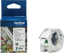 Brother CZ-1002 Zero-Ink Roll Cassette, Continuous Length, 12 mm (W) x 5 m (L),