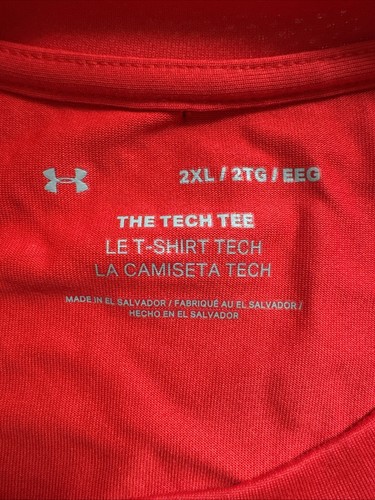 NWT Under Armour Cincinnati Bearcats Shirt Short Sleeve Mens 2 XL Red NEW B3 - Picture 3 of 10
