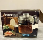Vintage Pyrex 7756-B Glass 6 Cup Percolator Coffee Pot BOX ONLY