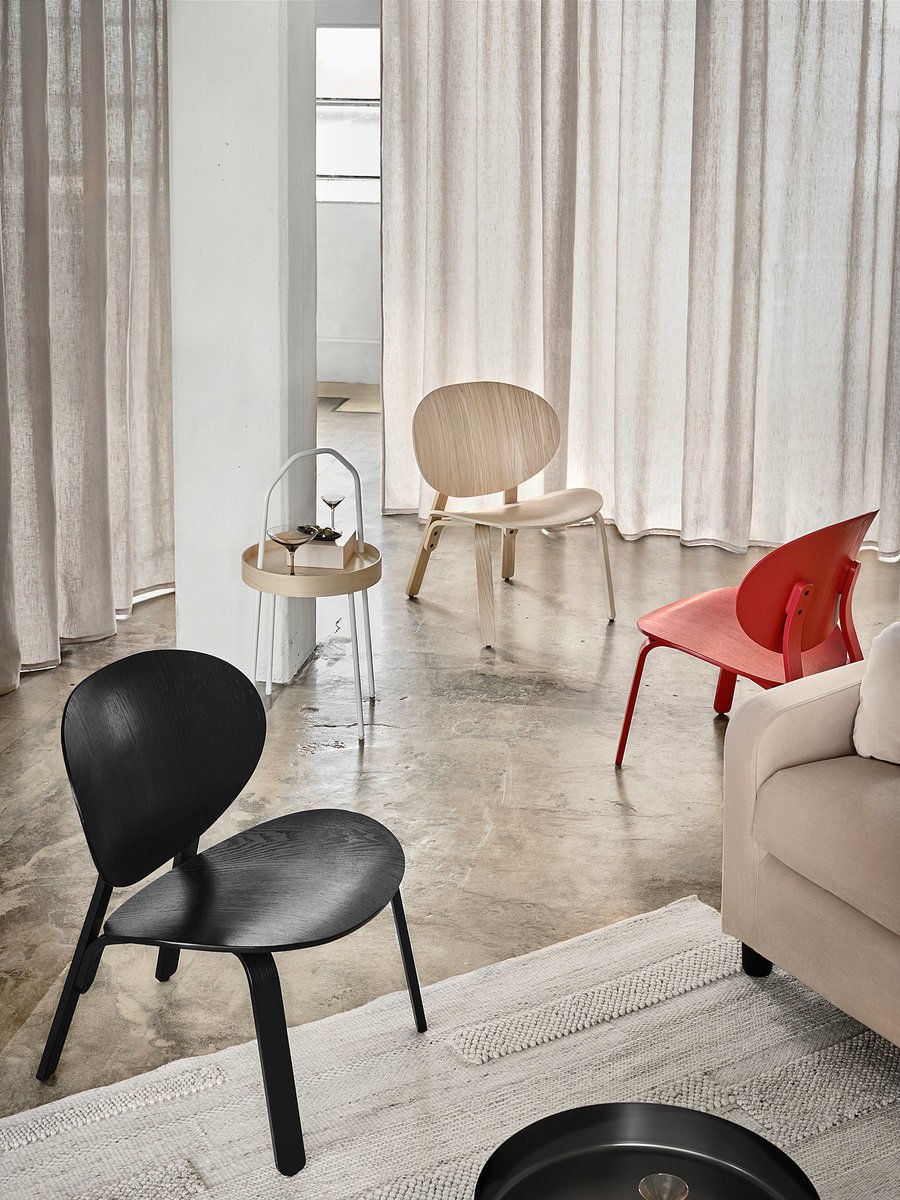 椅子 IKEA FROSET chair IKEA FRÖSET easy chair 59x57x74 cm black stained oak veneer