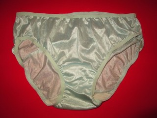 Vintage 1980's Stretch SHEER NYLON Satin Bikini PANTIES by LORRAINE S/M 4 NWOT