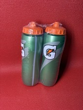 2x Gatorade Squeeze 32oz Plastic Water Bottle - Green