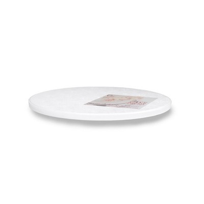 Cake Boards Plastic   10 Inch White Drums 1-Pack   Professional Cake Rounds