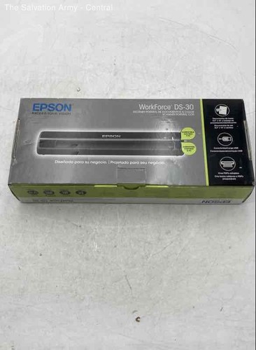 Epson WorkForce DS-30 Black Portable Color Document Scanner w/Box