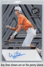 2024 Press Pass Premium Will Gasparino Autographs Brite Silver #/199
