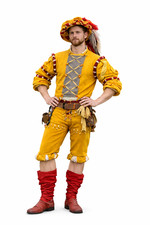 Renaissance German Landsknecht Outfit For Men-Medieval Festival Costume