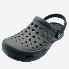 Kids' Black Clogs Slip On Lightweight Garden Water Shoes Adjustable Strap New