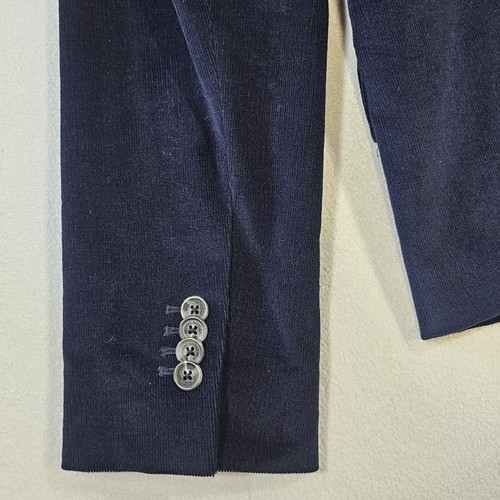Veste blazer femme Brooks Brothers 346 bleu marine velours côtelé taille 14 coupe stretch - Photo 6/11