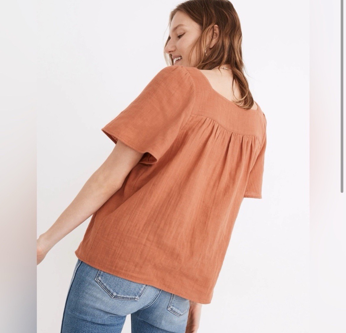 Madewell Patchwork Square-NeckTop Medium - image 2