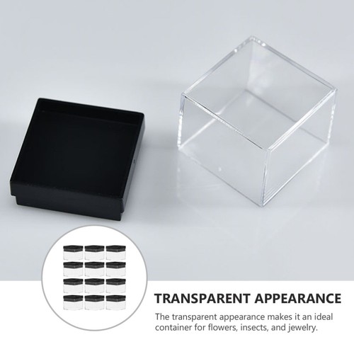 12PCS clear Portable Practical Specimen Collection Box Mineral Display - Bild 12 von 12