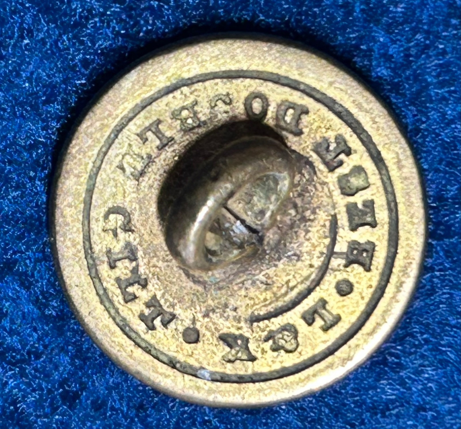 1800's Flat Buttons Lot of 6 Rich Orange Warranted and Others