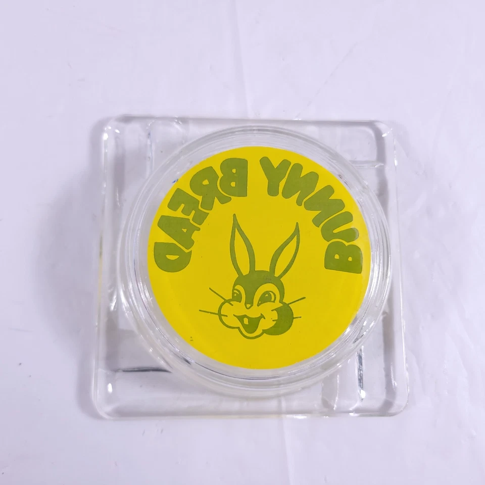 Cenicero vintage Bunny Bread azul y amarillo Foto 2 de 3