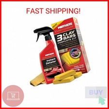 Mothers California Gold 3 Clay Bar Complete Kit 3 80-gram Clay Bars 16 Oz. In