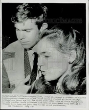 1967 Press Photo David Eisenhower with Julie Nixon in Northampton - kfa13983