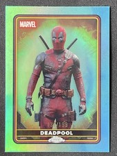 Deadpool 2025 Topps Chrome Deadpool Aqua Refractor /199 #21