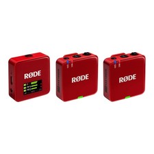 RODE Wireless GO Gen 3 Compact Wireless Microphone System Red 