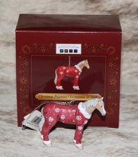 TRAIL OF PAINTED PONIES Christmas Pajamas Ornament 2.35" Holiday 2025 Snowflakes