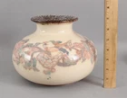 Antique 1924 Signed LORINDA EPPLY Rookwood Pottery Butterfat Glaze PEACOCK Vase