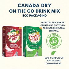 Canada Dry On the Go Powder Drink Mix 6 Count Sugar Free Flavours USA Import