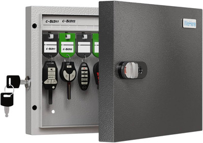 16 Key Lock Box   Wall Mounted Key Cabinet with Dual Lock (Key & 3-Digit Combina