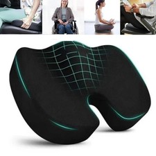 Memory Foam Seat Cushion Office Chair Car Seat Pad Coccyx Tailbone Pain Relief