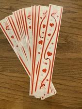 Mrs. Grossman's Lot of 14 Design Lines Stickers Valentines Day Vintage