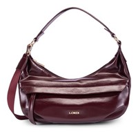 L.Credi Sohanni Hobo Bag Schultertasche Tasche Cherry Shade Weinrot Neu
